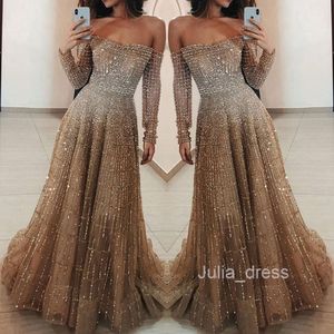 SC2031 Internet Celebrity New Long Style 2023 Autumn and Winter Season Sparkling One Shoulder Long Sleeped Bh Dress