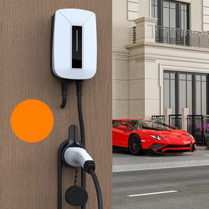 EV Portable Charger Type2 32A 7KW 1Phase EVSE Wallbox IEC62196 Plug Electric Vehicle Charging Station Car Charger 5m Cable