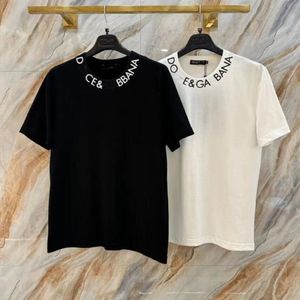 XS-5XL TEEプラスサイズシャツコットンファッションメンズTシャツ女性と男のトップス文字印刷された男性の女性服半足254V