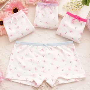 Panties 4pcs/lot Kids girl Panties Cotton Hot new lovely Cartoon girls Briefs Boxer Underwear breathable Underpants Y240528