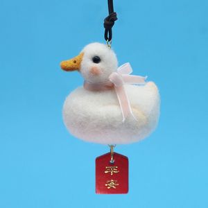 White Duck DIY Wool Felt Animal Poke Fun Handmade Craft Car Keychain Pendant Doll Gift Kits Material Girl Festival Crafts Kid