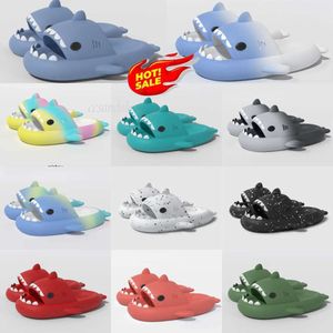 designerskie buty Kobieta Sandał Sandat Letni Kapcie rekinowe dla mężczyzn Pary Indoor Outdoor Shark Slajdes grube podleczone buty dzieci płaskie sandały gradient klapki 36-45