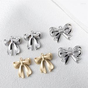 Charms 2pcs Bowknot Charm liga Bow Pingente para jóias Fazendo suprimentos artesanais Brincho de bracelete de colar de chaves de chaves de chaves