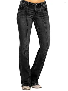 Jeans femininos Mulheres vintage casuais de cintura alta jeans fêmeas fêmeas Tassel calça calças de rua de rua