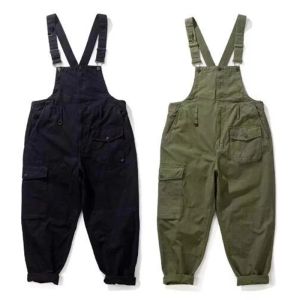 Fisherman Loose Large Work Clothes, Multi Bag Suspenders, Personalized Casual One-piece Pants, Outdoor Fishing Tooling Trousers