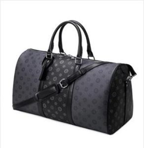 The latest genuine leather inkjet men's bag, business travel bag, classic floral handbag
