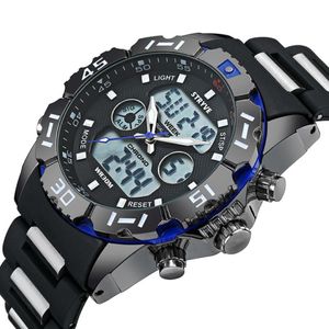 Orologi da polso da uomo Sport Sports Sports Digital Dual display Waterproof Chronograph Sale 2033