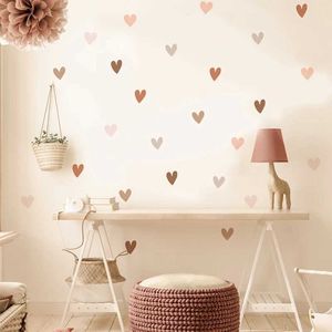 Декор стены Boho Hearts Creative Wall Still для детей девочки для мальчиков для мальчиков детские наклейки на стенах наклейки виниловая роспись детская спальня домашняя декор D240528