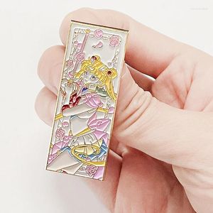 Brooches Japanese Fantasy Anime Girl Enamel Pin Classic Manga Backpack Accessories Jewelry Gift