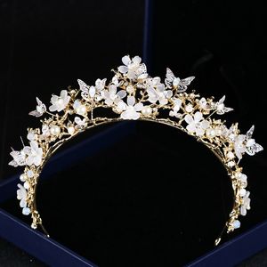 Luksusowy ślub ślubny tiara rhinestone sztuki kryształowe opaski ślubne akcesoria do włosów wieczorne sukienki panny młodej 280r