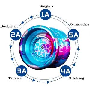 Yoyo yoyo svarar inte på yo yo barns professionella yo yo aluminium nybörjare yo lämplig för yo -spelare med 10 yo strängar wx5.27gksi