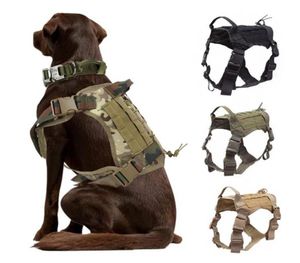 戦術犬ハーネスベスト通気性耐久性のある犬の服k9中程度の大きな犬のためのハーネスジャーマンシェパード1931402