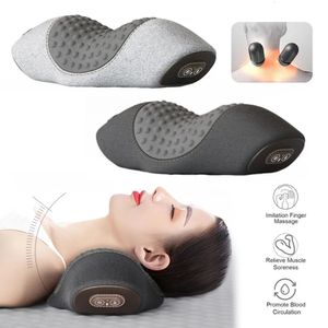 Neckmassage kudde minne skum nackskydd kudde ergonomik massage tillbaka dragning avkoppling sömn ryggrad stöd 240528