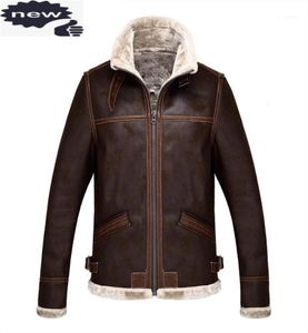 Men039s Fur Faux Cosplay Men Jacket Stand Collar Winter Fleece Lining Biker Coat Short PU Leather Male Windproof Coats Plus S8141881