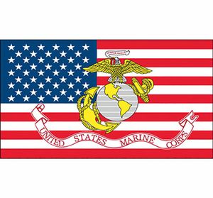 3x5 fts United States Marine Corps flagga USMC American hela fabriken 90x150cm3637328