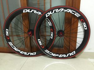 Schwarz mattes Dura Ace C50 Carbon Wheelset Clincher Rohrkäder Carbon Road Rading Bike Räder