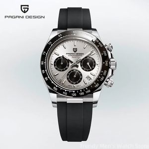 Pagani Design Watch Men Quartz Top Brand Luxury Automatisk Datum Armbandsur för män Vattentät sport Chronograph Clock Mans 240521