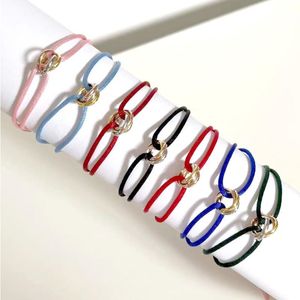 Fashion 316L Stainless Steel Trinity ring string Bracelet three Rings hand strap couple bracelets for women and men fashion jewwelry fa Pcnt