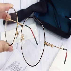 Neue Modedesign Optische Rezeptbrille 0529 Rundrahmen Populärer Stil Top -Qualität verkaufen HD Clear Objektiv 300D