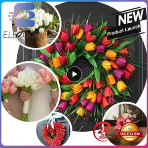 Декоративные цветы тульп букет декор множественные цветочные композиции искусственные цветочные тюльпан