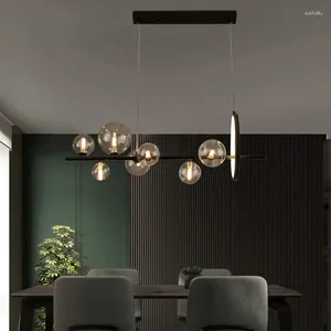 Chandeliers Luxo Luxo American Industrial Style Lamp Restaurant Creative Bar Table Glass Bubble lustre