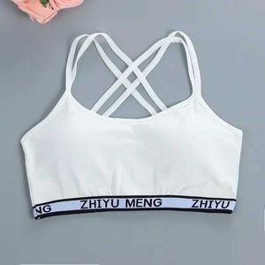 Camisole 5pc/Lot Girls BH för tonåring Kids Bomull Training BH BRAble Teen Girls underkläder Mjuka barn Vest Teenage Tube Top Y240528