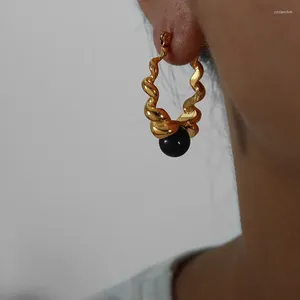 Brincos berros jóias modernas 2024 Design de tendências Metálicas cor de ouro preto preto para mulheres Presente de menina