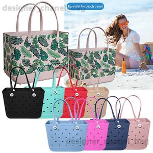 Beach Bags Multi color large beach handbag waterproof and washable rubber fashionable womens handbag beach swimming pool sports shopping handbag T240528