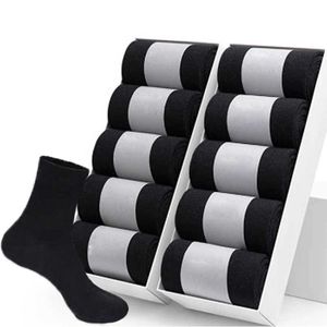 Erkek çorap 10 çift/çok yüksek kaliteli erkek çoraplar siyah iş pamuk çorap nefes alabilen yumuşak düzenli kalınlık dört mevsim erkek hediyeleri Sox y240528