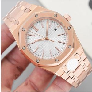 5 Style Luxury Watch Mens 15500or OO D002CR 01 41mm Automatisk Mekaniska modemänklockor Wristwatch 2733