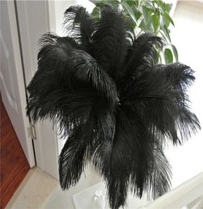 Pennaio di piume di struzzo nero da 50 pezzi per il centrotavola per matrimoni Feather Wedding Home decorazioni da tavolo festosa per feste 2728438