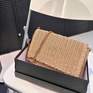 10a modedesigners raffias strandpåse mode metall lyxiga kedja handväskor halmmens plånböcker kuvert crossbody koppling axel w cbvc