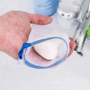 Bath Tools Acessórios 10pcs portáteis Handmade Soap Saver Saco Banho Viagem de Espumagem de Espumas Limpeza de Malha