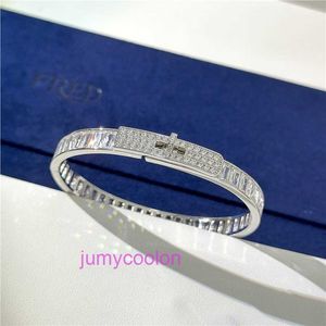 10A HRMSデリケートラグジュアリーバングルデザイナーInliad Diamond Fashion Unisex Bracelet S925 Sterling Silver Belt Square Diamond Full Diamond Bracelet Kellyシリーズ