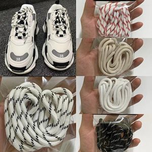 Shoe Parts High Quality 100/120/140/160cm Round Shoelace Women Men Sports Casual Basketball Sneakers Black White Shoes Laces Strings