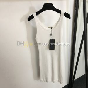 Women Tight Fitted Dress Sleeveless Knitted Dresses Designer Letters Embroidered Dress Casual Style Dresses
