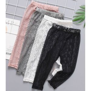 2020 Spring Summer New Girl Lace Längd mager blyertsbyxor barn barn leggings lz259 l2405