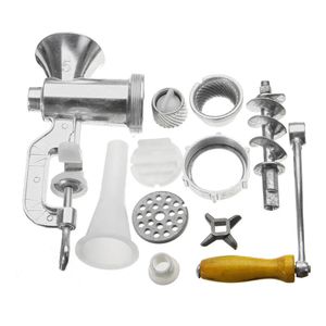 Alumínio Manual de Alumínio Manual Grinder Salsicha Handheld Foard Tool Mincer House House Cooking Tool Máquina de processamento de alimentos 240528