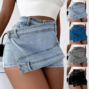 Shorts femminile Y2K Denim Short For Girls All-Match Zipper High Waist Jean Fashion Elegant Daily Party Club Streetwear