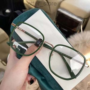 2021 Ny LREGULAR CLEAR RAME FÖR KVINNA Vintage anti-Blue Light Blocking Eyewear Men modemärke Optiska dator glasögon W220813 267O