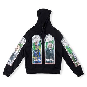 2022 USA Star Religion Hoodie Earth Star Print Autumn Winter Skateboard Hoody Unisex streetwear Hooded Sweatshirt 227j