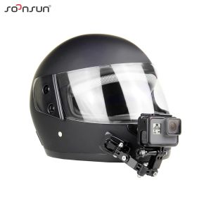 Gopro Kahraman İçin Kask Kayışı Çene Montajı 12 11 10 9 8 7 6 GO Pro DJI Akaso Insta360 Aksesuarlar için