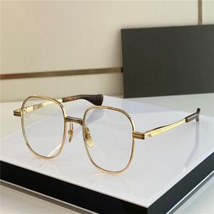 新しいファッションデザインの男性光学メガネ詩2 kゴールドラウンドフレームビンテージシンプルなスタイル透明なアイウェア最高品質クリアレンズRET 220p