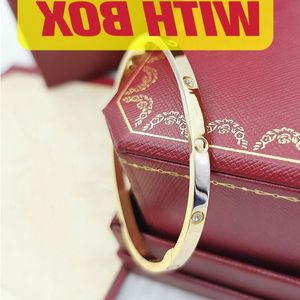 AAA Hquality Fashion Gold Brangle Браслет из нержавеющей стали браслеты знаменитые роскошные дизайнеры бренд ювелирные украшения пара Want Love 4diam Squj