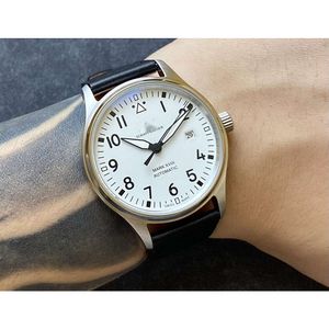 Designer Mark Eveneen Watchmen IWC Pilot Men Watch Top 5a High Quality Mechanical Movement Uhren Leather Strap Reloj Date Watches Box Montre de Luxe Rlrq