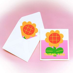 100pcs/paket mini hediye kutusu paketi için teşekkür ederim tatil fırın çiçek dükkanı küçük işletmeler dekor kartları