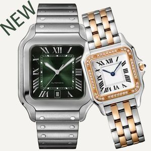 Titta på Designer Mens Movement Watches Automatic Mechanical Watches Full Rostfritt stål Lysande vattentäta armbandsur 2024