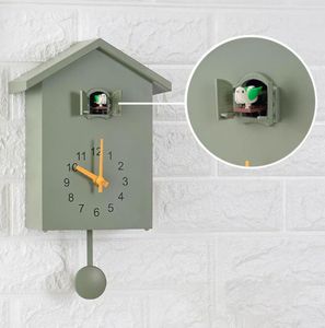 Wall Clocks Modern Bird Cuckoo Quartz Clock Home Living Room Horologe Timer Office Decoration Gifts Hanging Watch1052024