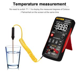 Q1 Digital multimeter transistor kondensator NCV ohm testare 9999 räknas med analog professionell multimetro true rms auto