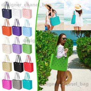 أكياس الشاطئ DA BOGUS BEACH BAG Summer Eva Beach Basket Womens Cave Cave Handpag Handbag Coftion Bag Bag T240528